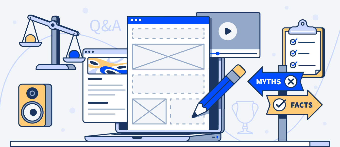 an illustration of different types of content for your blog like checklists